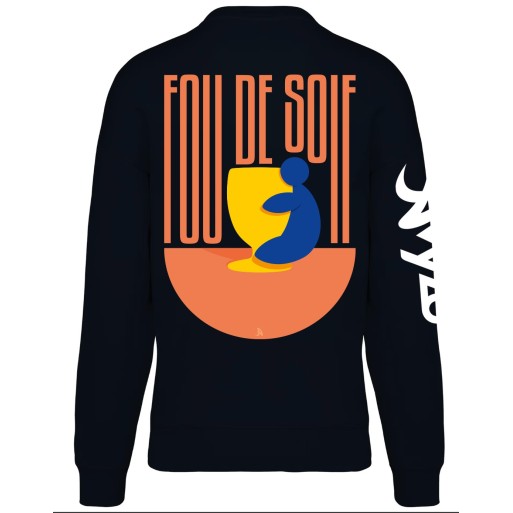 FOU DE SOIF BLEU - Sweat