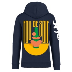 FOU DE SOIF VERT - Sweat à capuche