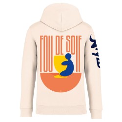 FOU DE SOIF BLEU - Sweat à capuche