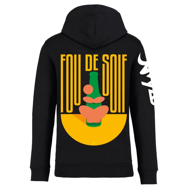 FOU DE SOIF VERT - Veste zippée
