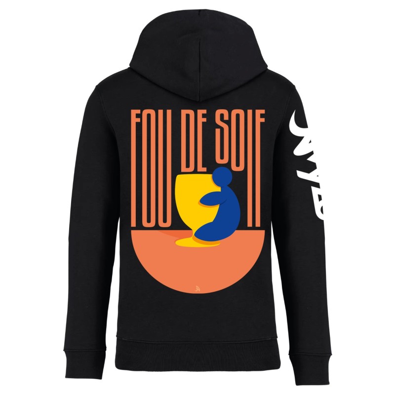 FOU DE SOIF BLEU - Veste zippée